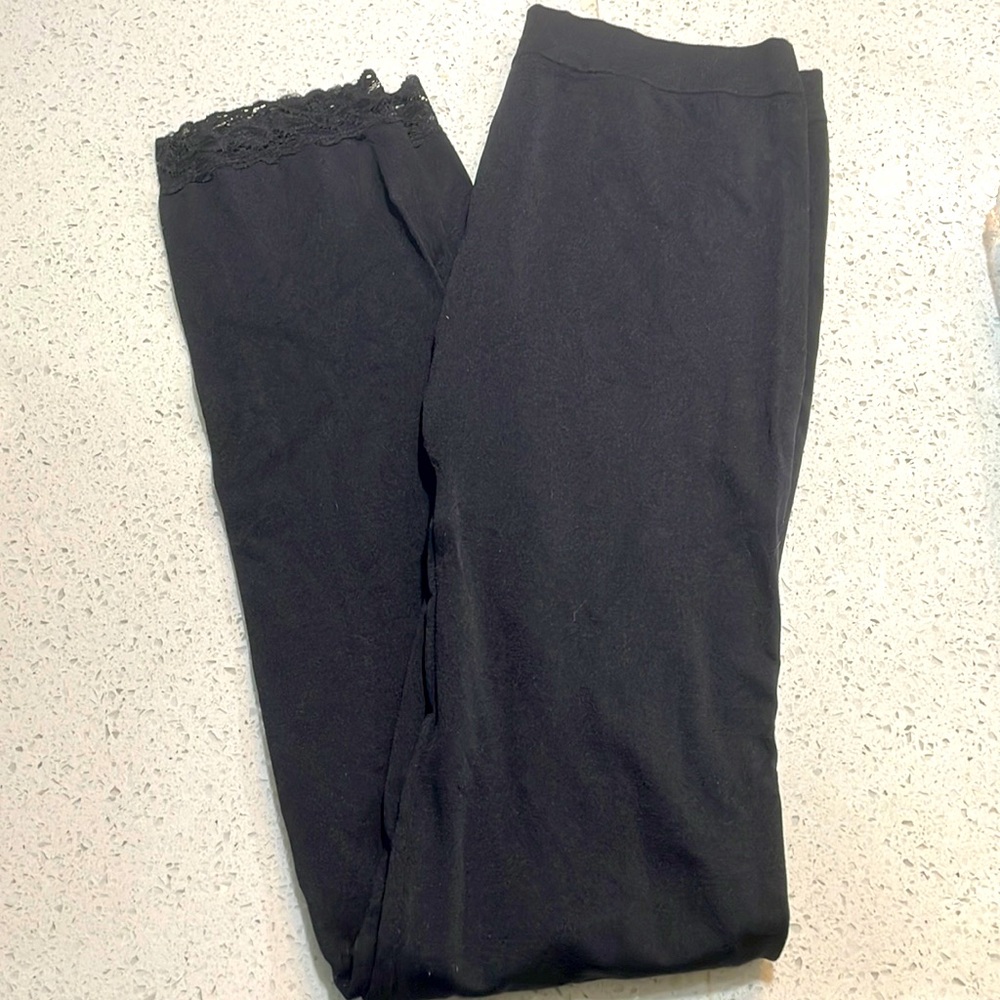 Miss Juli Leggings with Lace SZ S/M